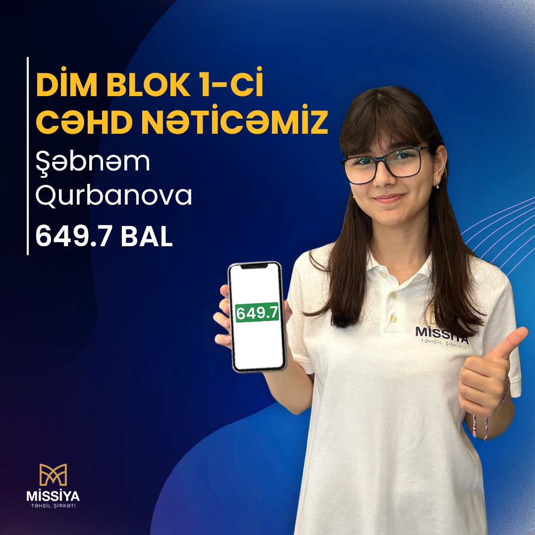 Şəbnəm Qurbanova DİM BLOK